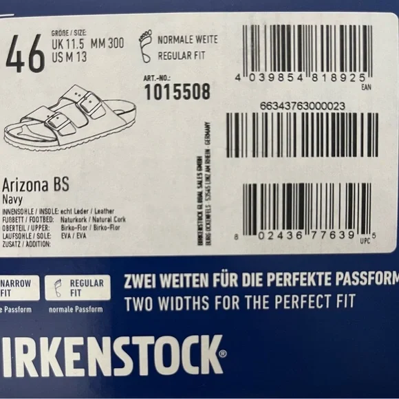 Birkenstock Men's Blue Textured Sandals - Picture 3 of 6